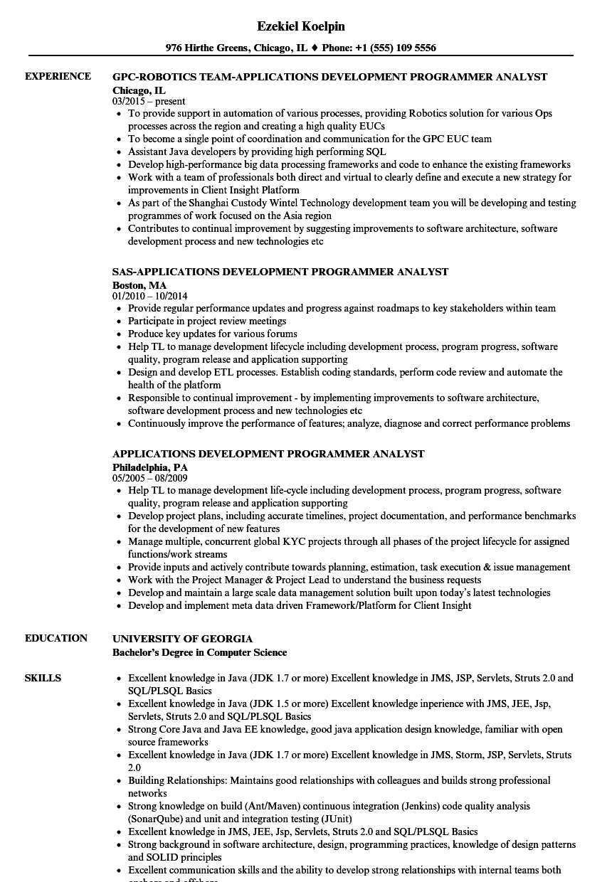 Android Developer Resume Sample IOS Developer Resume